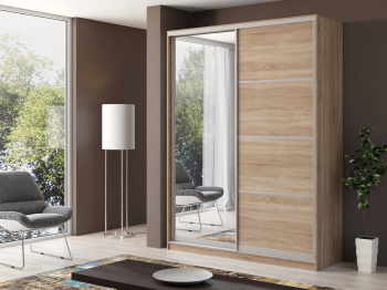Шкаф купе 2-х дверный Айсберг 180+зеркало