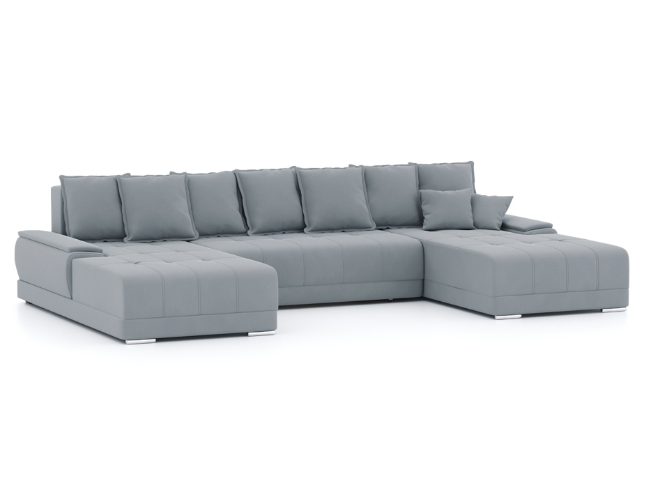 Диваны еврокнижки, Диван-кровать П-образный Нордвикс, велюр