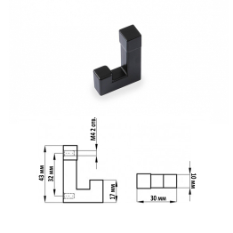 Две вешалки для верхней одежды с зеркалом Лира 2-3814