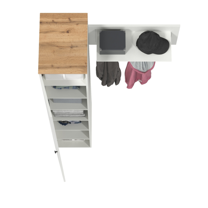 Прихожие, Шкаф-пенал с вешалкой для верхней одежды Остин