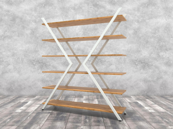 Стеллаж Айсберг Лофт ИКС белый