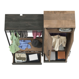 Прихожая и шкаф для одежды двухдверный Трувор