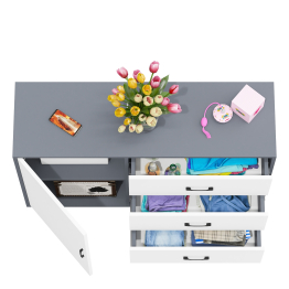 Комод-тумба три ящика и дверка РВК 122-1204