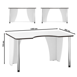 Игровой компьютерный стол С-МД-СК2-1360-900