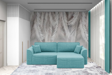 Диван-кровать угловой Рафаэль еврокнижка НПБ, рогожка