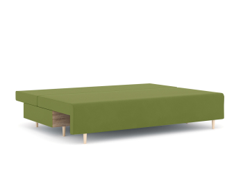 Диван-кровать еврокнижка Смайл без подлокотников, велюр