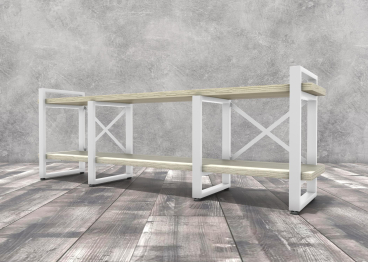 Тумба под ТВ Айсберг Лофт 160 белый