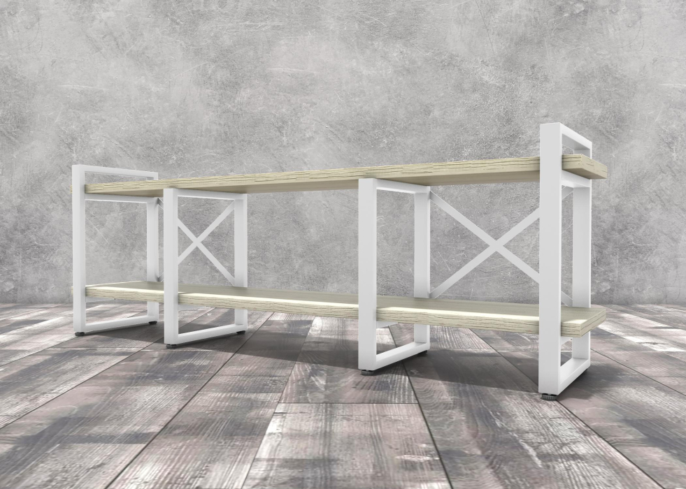 ТВ-тумбы, Тумба под ТВ Айсберг Лофт 160 белый