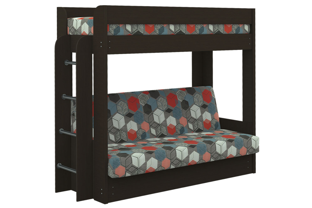 Для подростков, Диван-кровать двухъярусная GEOMETRY Венге