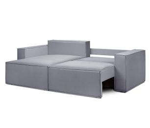 Диван угловой Чикаго со спальным местом, микровелюр