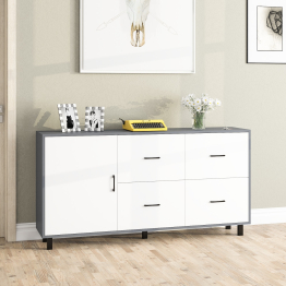 Комод широкий с дверкой и ящиками РВК 125-1704