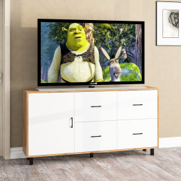 Комод широкий с дверкой и ящиками РВК 125-1704