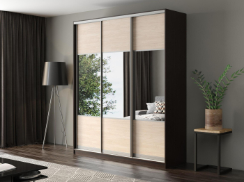 Шкаф-купе Айсберг 200 ВЕНГЕ (шамони светлый/комбинированный)