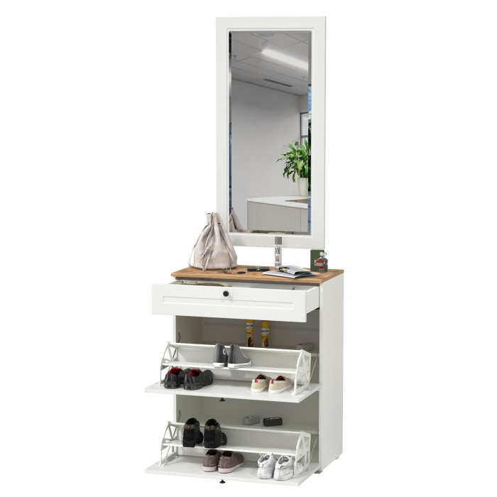 Прихожие, Обувница с зеркалом Остин