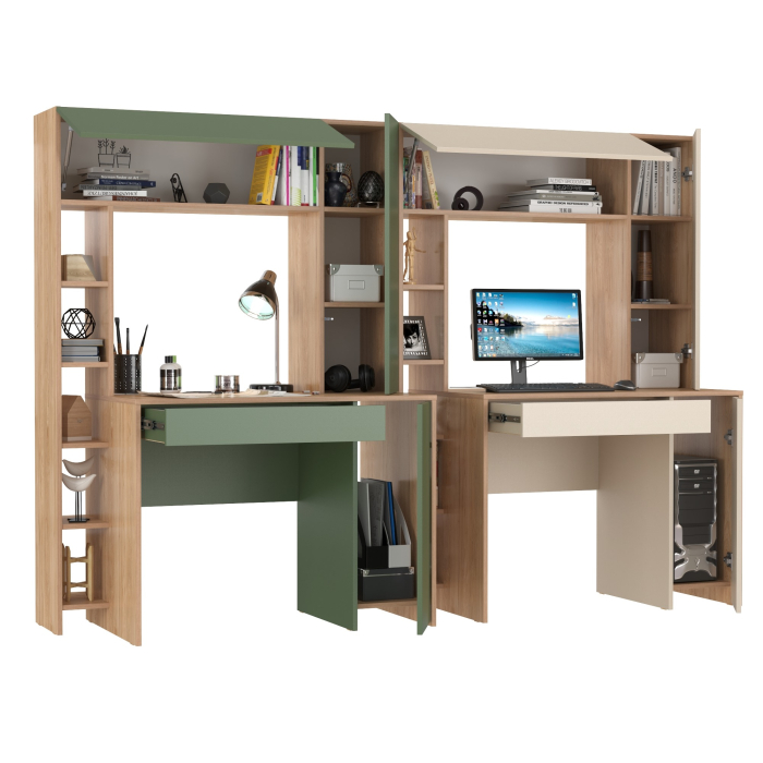 Прямые компьютерные столы, Комплект из рабочих столов Mobi Комфорт 12.71