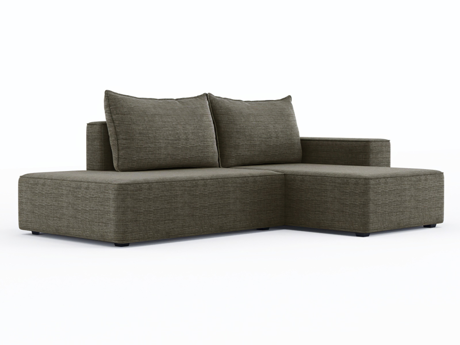 Диваны угловые в гостиную, Диван-кровать угловой Кензо еврокнижка, рогожка Люкс