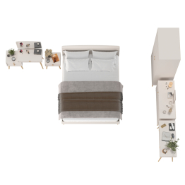 Спальня Афина набор мебели 28 с кроватью двуспальной 1600