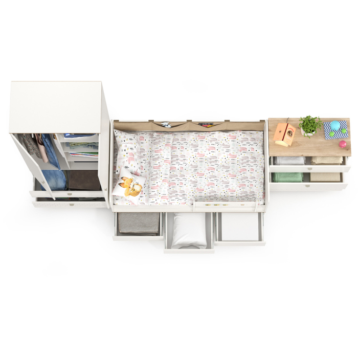 Детские комнаты, Детская мебель Эйп компоновка № 6