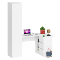 Компьютерные столы, Пенал Мори 400 с угловым компьютерным столом МС-16 три ящика справа