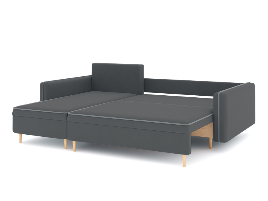 Диваны угловые в гостиную, Диван-кровать угловой Рон еврокнижка-пантограф, велюр