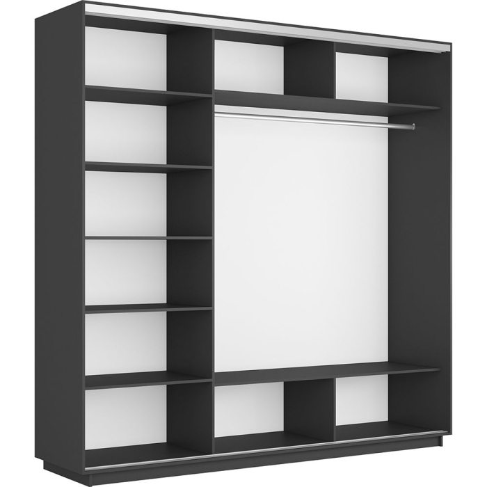 Шкафы-купе 3-х дверные, Шкаф-купе Экспресс 3-х дверный Фотопечать Шелк Стекла 240х60х220