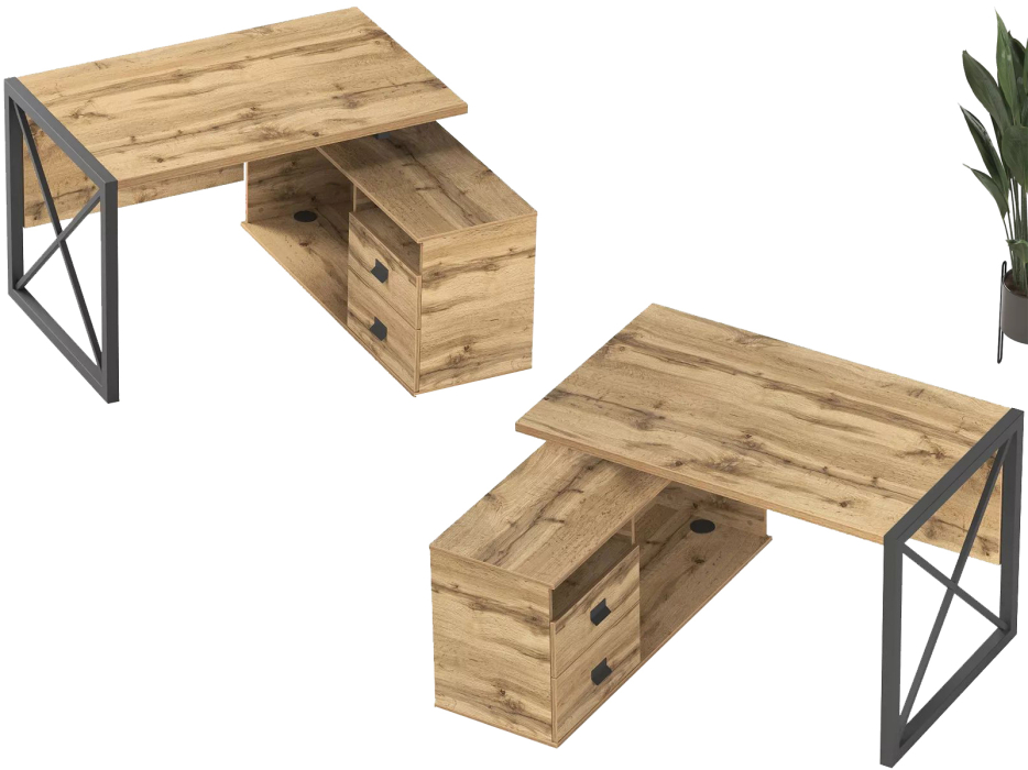 Письменные столы, Стол рабочий универсальный Калифорния Хардвиг 1200 ЛДСП