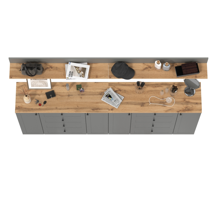 Прихожие, Комплект мебели Остин из двух комодов 16.221 и открытых полок