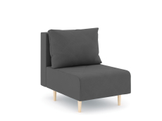 Кресло для отдыха, Кресло для отдыха Милли без подлокотников, велюр