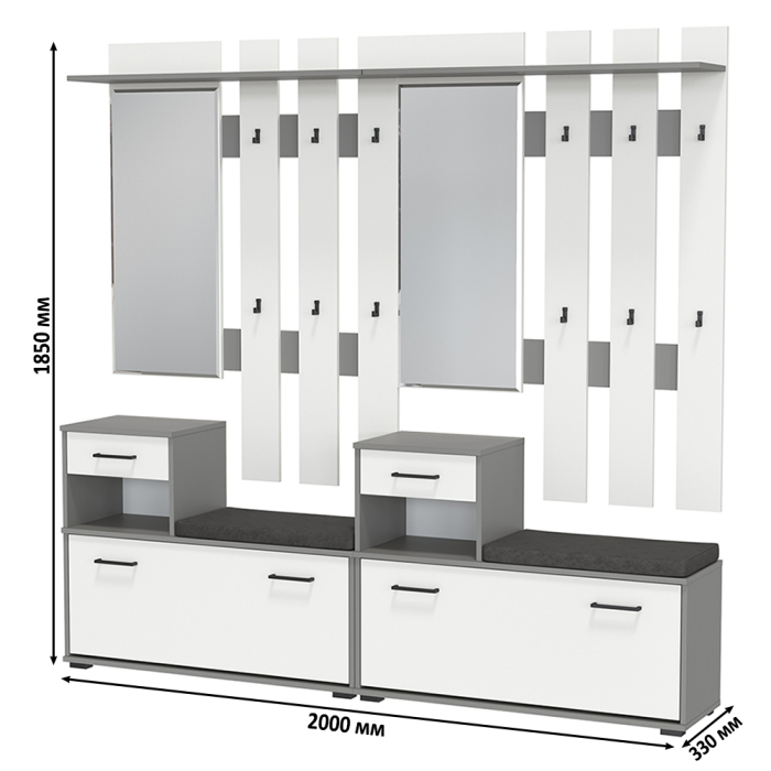 Прихожие, Прихожая Лира модель 2