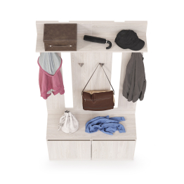 Тумбы с вешалками для верхней одежды Ника