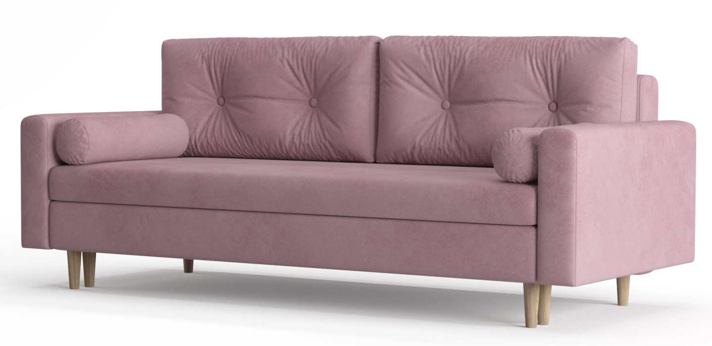 Диваны еврокнижки, Диван-кровать Таврида, пружинный блок, велюр