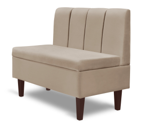 Диван прямой на ножках Лео 88, микровелюр