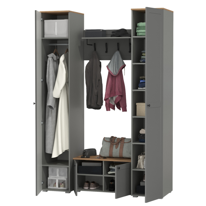 Прихожие, Два пенала в прихожую и тумба с вешалкой Остин