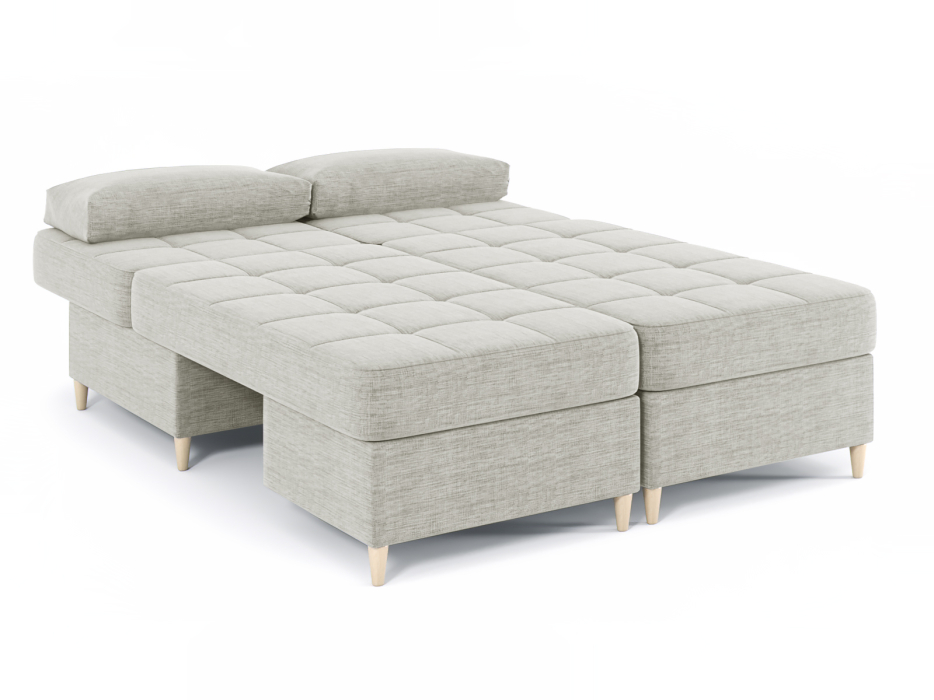 Диваны угловые в гостиную, Диван-кровать угловой Оливер 2 еврокнижка-трансформер, рогожка Люкс