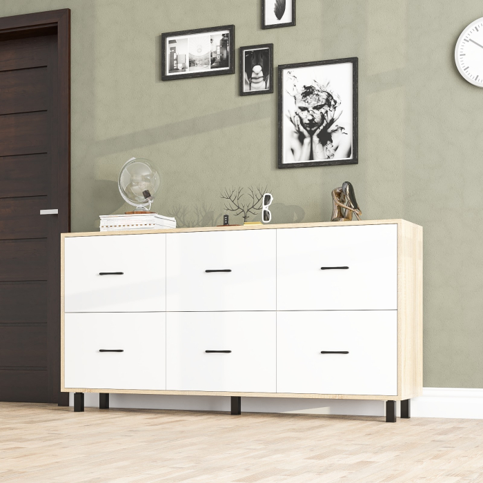 Комоды, Большой комод с шестью ящиками РВК 127-1704