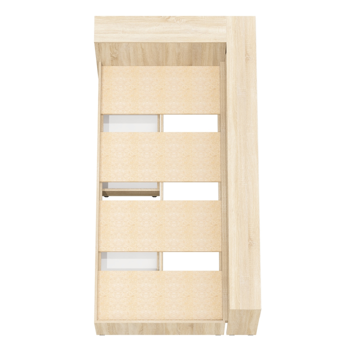 Кровати 90 см, Кровать односпальная 900 с ящиками и прикроватным блоком Ксения