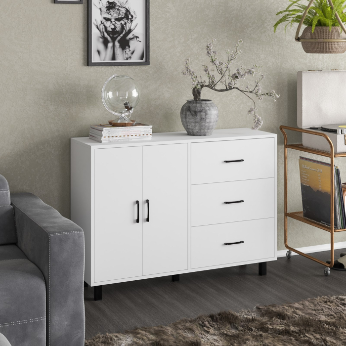 Комоды, Комод-тумба две дверки и три ящика РВК 123-1204