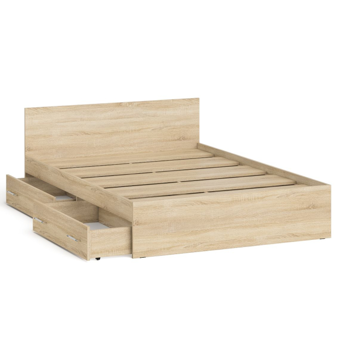 Кровати 140х200, Кровать с ящиками Мори 1400