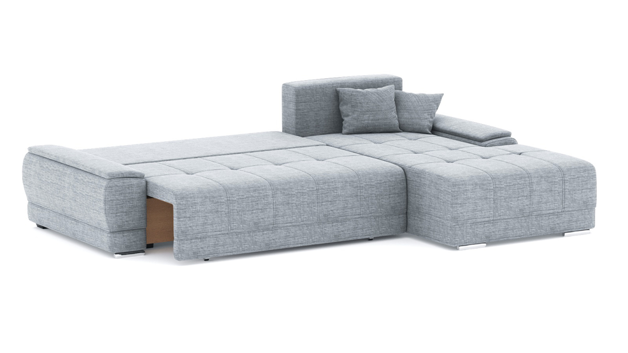 Диваны угловые в гостиную, Диван-кровать угловой Нордвикс ПБ, рогожка