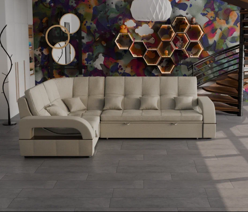 Диваны угловые в гостиную, Модульный диван Майами-3,микровелюр,антивандальная и водостойкая ткань,венеция