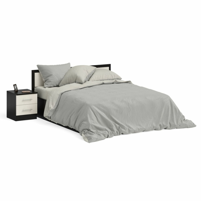 Спальные гарнитуры, Кровать Фиеста 1600 с прикроватной тумбой