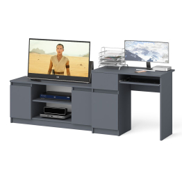 Стол компьютерный МС-1 левый с тумбой МТВ-1200 Мори