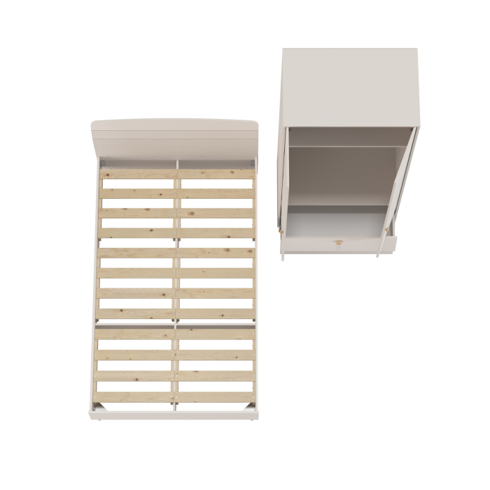 Спальные гарнитуры, Кровать Афина 1200 с 2-х дверным шкафом-комодом