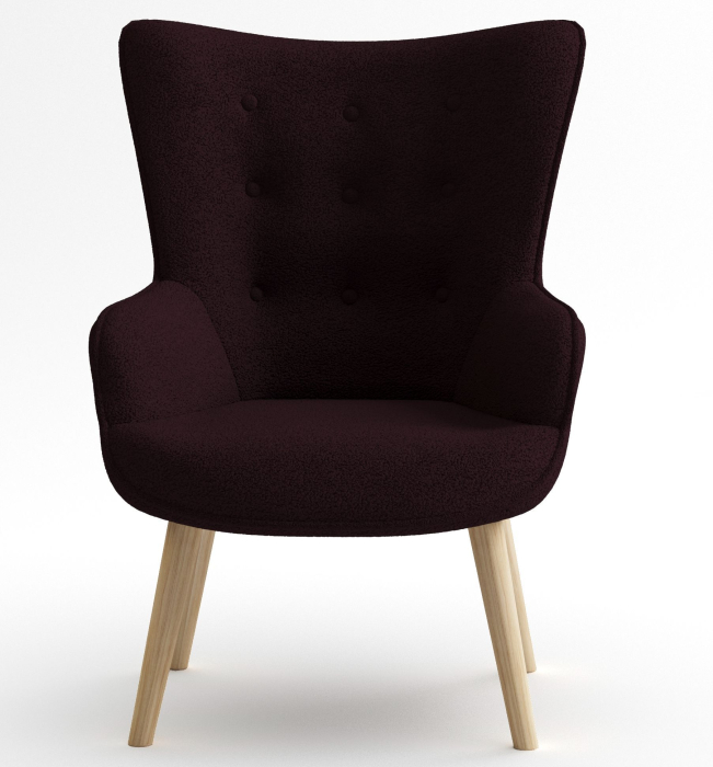 Кресло для отдыха, Кресло интерьерное Шелли, искусственный мех