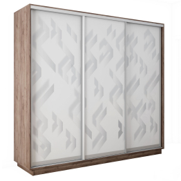 Шкаф-купе Экспресс 3-х дверный Фотопечать Ленты Стекла 180х60х240