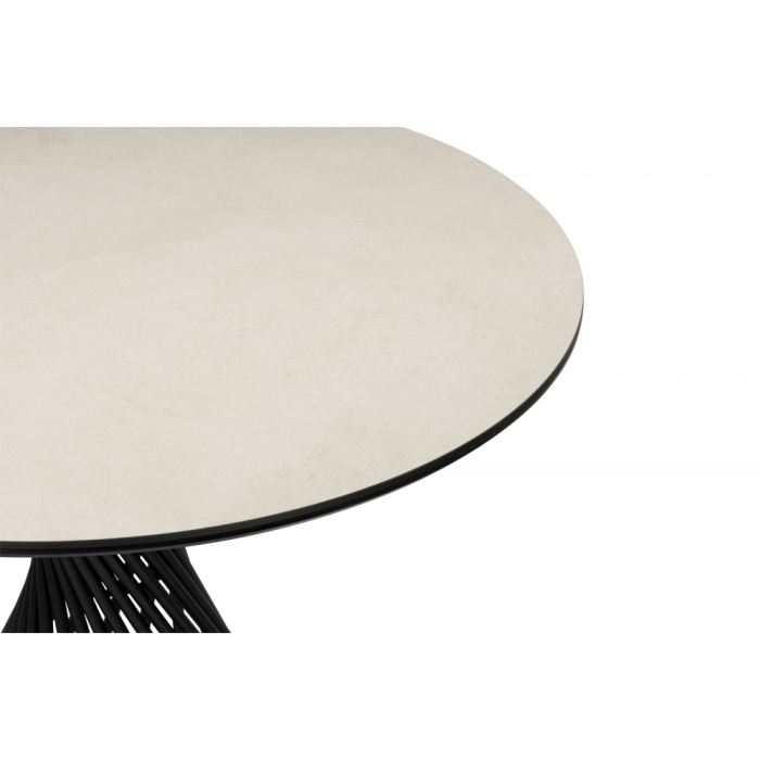 Обеденные столы, Керамический стол Вивиен 110 (чёрная нога)