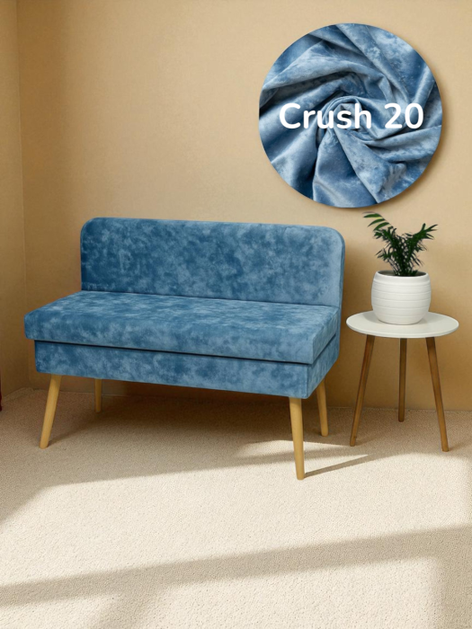 Кушетка диван, Диван кушетка с ящиком Эда, плюш 