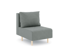 Кресло для отдыха, Кресло для отдыха Милли без подлокотников, велюр