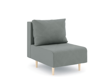 Кресло для отдыха Милли без подлокотников, велюр