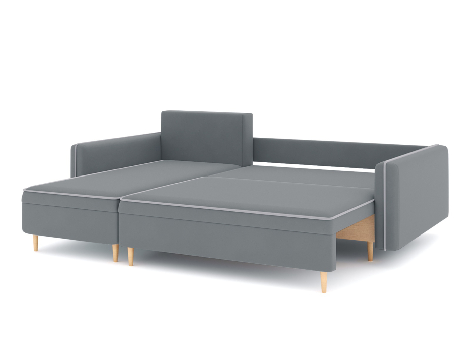 Диваны угловые в гостиную, Диван-кровать угловой Рон еврокнижка-пантограф, велюр